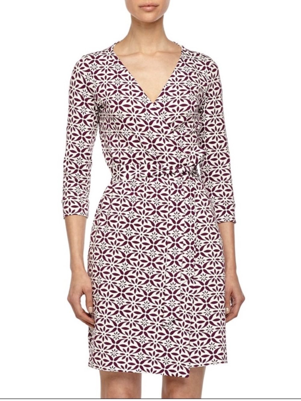 Diane Von Furstenburg New Julian Two Wrap Dress Morocco 12